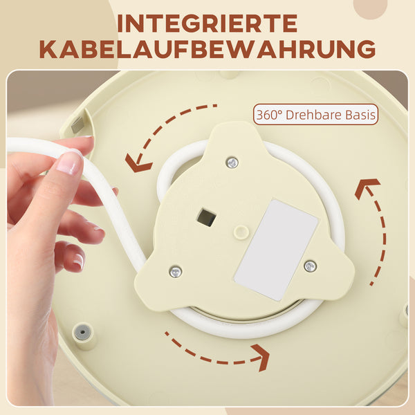 Wasserkocher Schnellkocher mit Sichtfenster und Filter 2200W beige