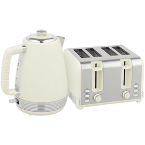 Wasserkocher und 4-Scheiben-Toaster Set 1,7L 2200W 7 Stufen