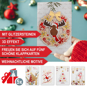 Weihnachts-Girlande 5m mit LEDs & Deko - Innen & Aussen
