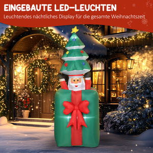 Weihnachtsfigur aufblasbar mit LED für innen und aussen