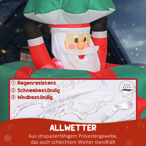 Weihnachtsfigur aufblasbar mit LED für innen und aussen
