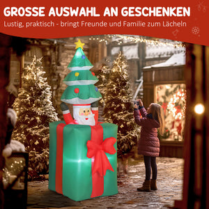 Weihnachtsfigur aufblasbar mit LED für innen und aussen