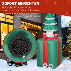 Weihnachtsfigur aufblasbar mit LED für innen und aussen