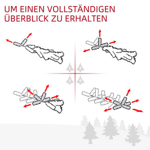 Weihnachtsgirlande 180cm mit Lichterkette & Tannenzapfen