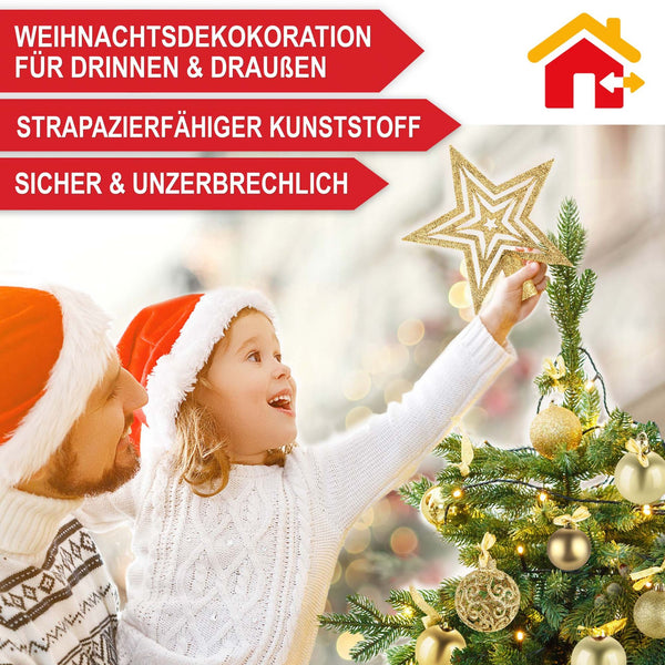 Weihnachtskugeln Festiva 128-teilig Christbaumkugeln Gold