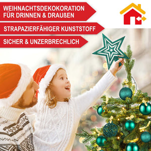 Weihnachtskugeln Festiva 128-teilig Christbaumkugeln Grün