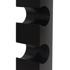 Weinregal Flaschenregal Wandregal für 5 Flaschen 99x13x9cm schwarz