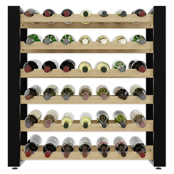 Loft wine rack for 42 bottles, freestanding, solid wood
