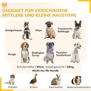 Welpenauslauf atmungsaktiv für Hunde bis 20kg 159x159x76cm Schwarz