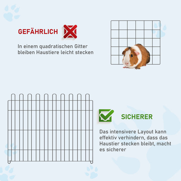 Welpenlaufstall Freilaufgehege für Haustiere drinnen und draussen
