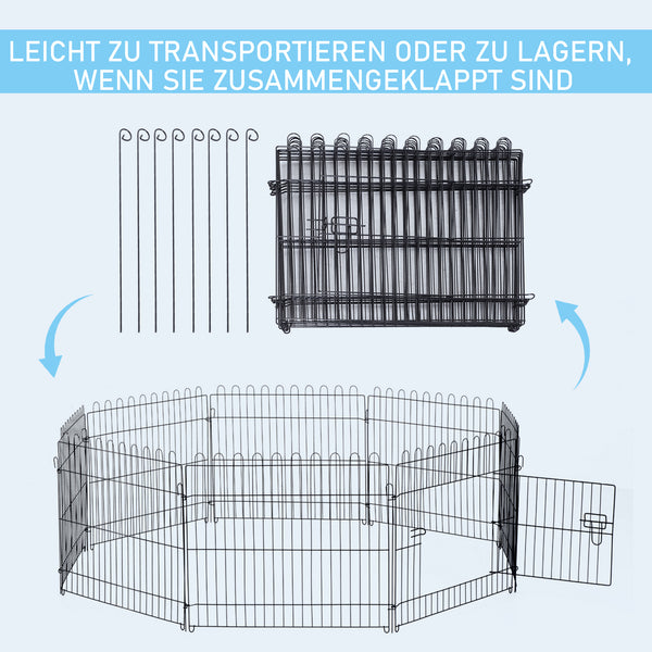 Welpenlaufstall Freilaufgehege für Haustiere drinnen und draussen