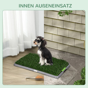 Welpentoilette Hundetoilette mit Kunstrasen auslaufsicher für innen