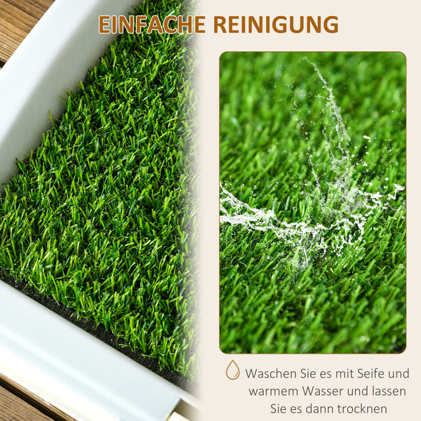 Welpentoilette Kunstgras 63x48cm für Indoor & Outdoor Blau