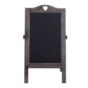 Werbetafel Aufsteller Kreidetafel 66x37x27cm Shabby-Look Vintage grau-braun