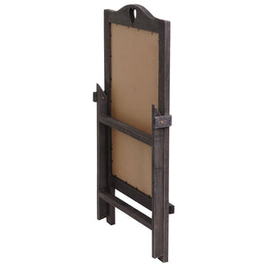 Werbetafel Aufsteller Kreidetafel 66x37x27cm Shabby-Look Vintage grau-braun