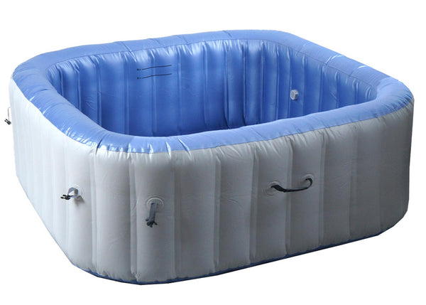 Aufblasbarer Whirlpool für 5 Personen, eckig, 180cm, grau-blau