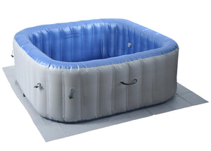 Aufblasbarer Whirlpool für 5 Personen, eckig, 180cm, grau-blau