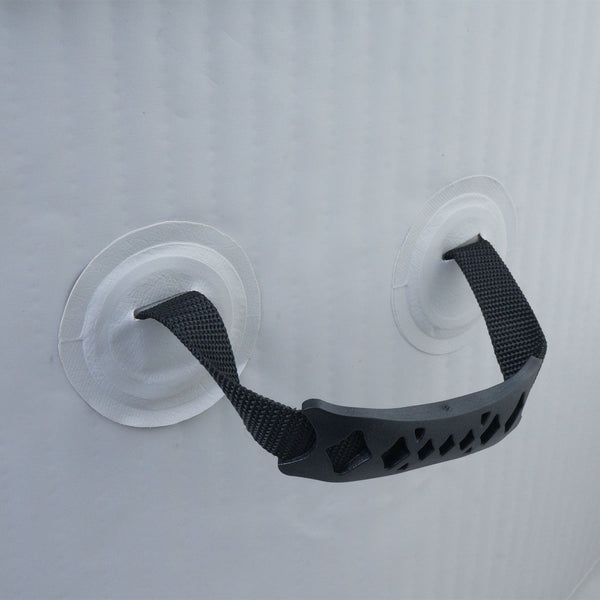 Aufblasbarer Whirlpool für 6 Personen, eckig, grau-blau, 198 cm