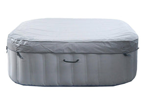 Aufblasbarer Whirlpool für 6 Personen, eckig, grau-blau, 198 cm