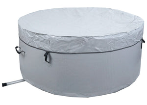 Aufblasbarer Whirlpool 4 Personen rund Ø150cm grau-weiss Outdoor