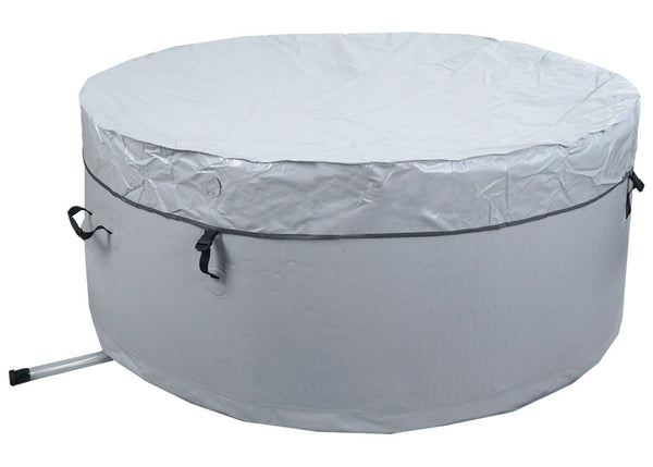 Aufblasbarer Whirlpool 4 Personen rund Ø150cm grau-weiss Outdoor