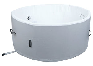 Aufblasbarer Whirlpool für 4 Personen, rund Ø150cm, grau-weiss