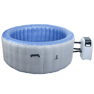 Whirlpool 4 Personen rund aufblasbar, heizbar, Ø 180cm, grau-blau