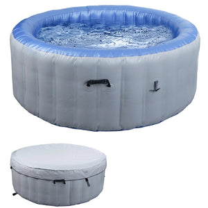 Aufblasbarer Whirlpool für 4 Personen, rund Ø180cm, grau-blau