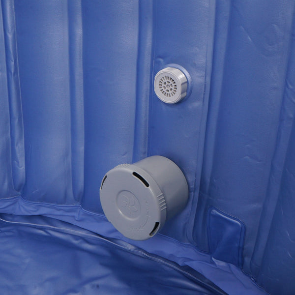 Aufblasbarer Whirlpool für 4 Personen, rund Ø180cm, grau-blau