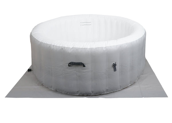 Aufblasbarer Whirlpool rund 4 Personen Ø180cm grau-weiss Indoor Outdoor