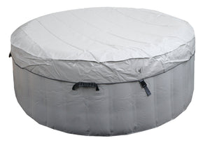 Aufblasbarer Whirlpool rund 4 Personen Ø180cm grau-weiss Indoor Outdoor