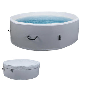 Whirlpool für 5 Personen, aufblasbar, Ø180cm, indoor & outdoor, grau-weiss