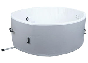 Whirlpool für 5 Personen, aufblasbar, Ø180cm, indoor & outdoor, grau-weiss