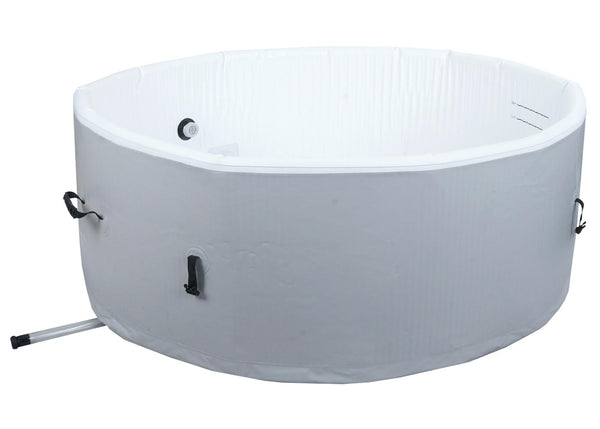 Whirlpool für 5 Personen, aufblasbar, Ø180cm, indoor & outdoor, grau-weiss