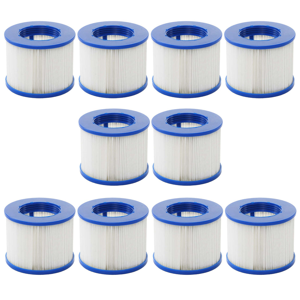 Wasserfilter Ersatzkartusche für Whirlpool, 10er Set, Lamellenfilter