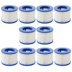 Wasserfilter Ersatzkartusche für Whirlpool, 10er Set, Lamellenfilter