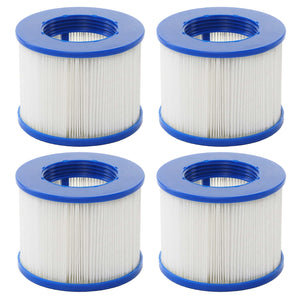 Wasserfilter Ersatzkartusche für Whirlpool, 4 Stück, Lamellenfilter