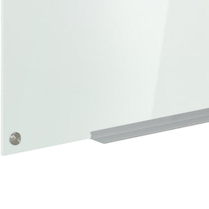 Whiteboard Magnettafel Glas mit Zubehör für Büro und Homeoffice weiss