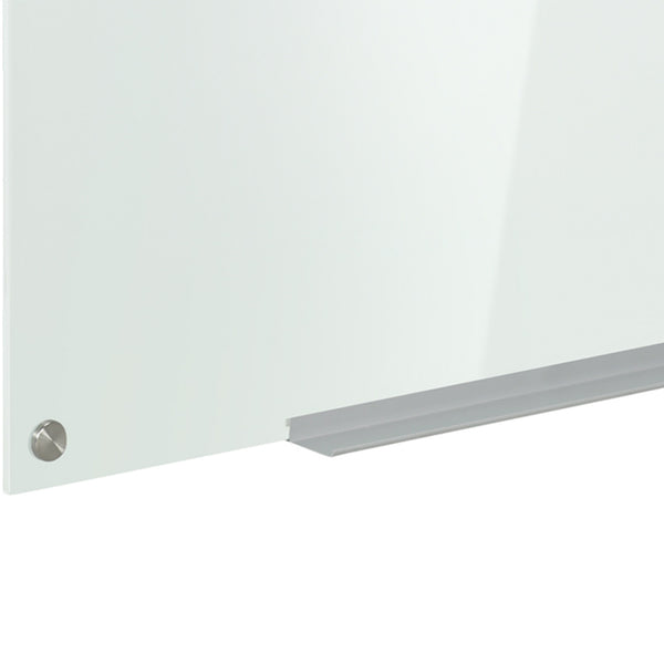 Whiteboard Magnettafel Glas mit Zubehör für Büro und Homeoffice weiss