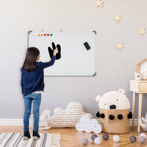 Whiteboard Magnettafel mit Zubehör für Büro und Schule