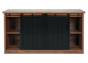 Wohnzimmerset TV-Rack Sideboard Kommode Couchtisch Industrial braun