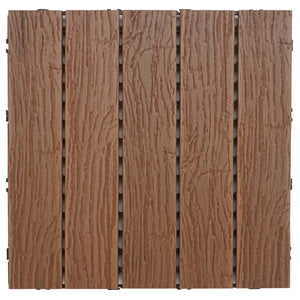 WPC Gartenfliese 1m2 JAM-E19 Holzoptik 4x je 50x50cm
