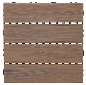 WPC Gartenfliese 1m2 JAM-E20 Holzoptik 11x je 30x30cm