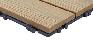 WPC Gartenfliese 1m2 JAM-E20 Holzoptik 11x je 30x30cm
