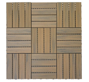 WPC Gartenfliese 1m2 JAM-E20 Holzoptik 11x je 30x30cm