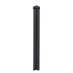 WPC-Pfosten Sarthe Zaun Stecksystem 98cm anthrazit