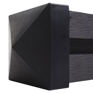 WPC-Pfosten Sarthe Zaun Stecksystem 98cm anthrazit