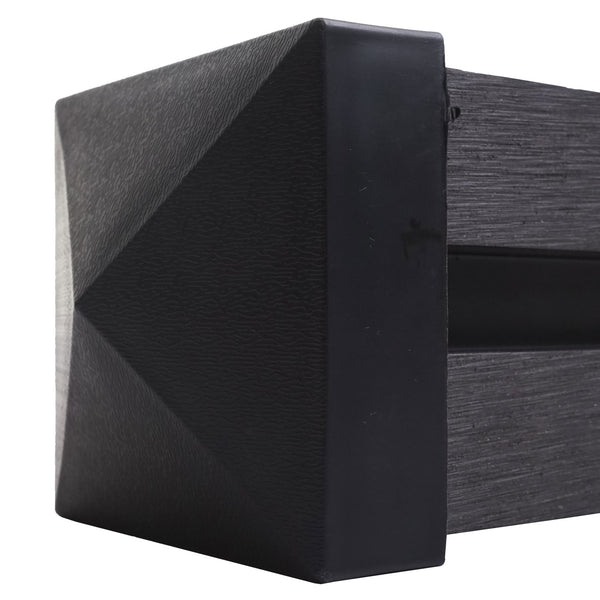 WPC-Pfosten Sarthe Zaun Stecksystem 98cm anthrazit