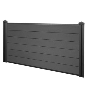 WPC-Pfosten Sarthe Zaun Stecksystem 98cm anthrazit
