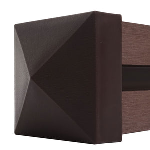 WPC-Pfosten Sarthe Zaun Stecksystem 98cm braun